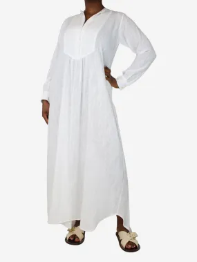 White cotton textured dress - size M/L