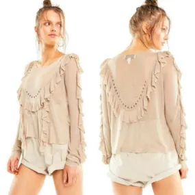 Wildfox Camilla Sweater Maderas Tan