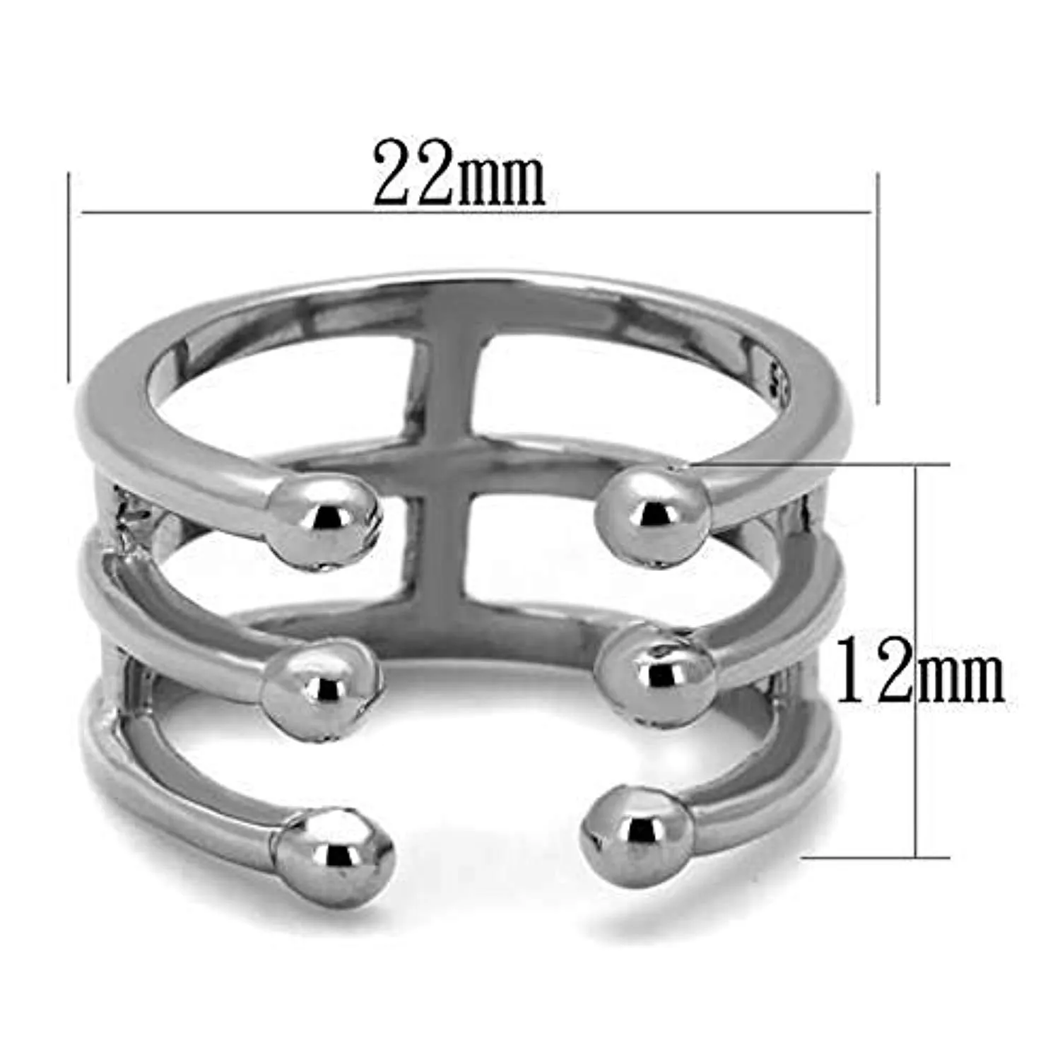 WildKlass Stainless Steel Ring High Polished Women